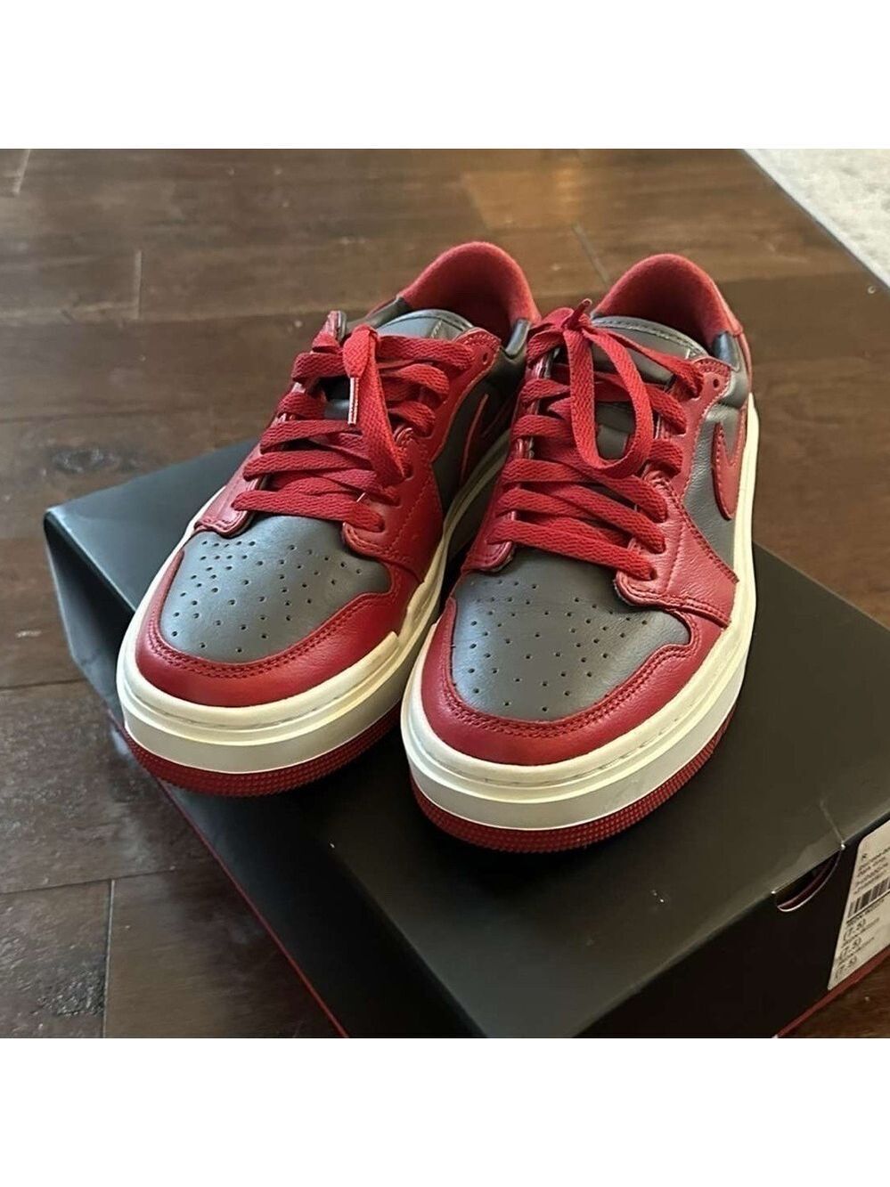 Nike Air Jordan 1 Elevate Low W7.5 Red Gray LN - Picture 6 of 13
